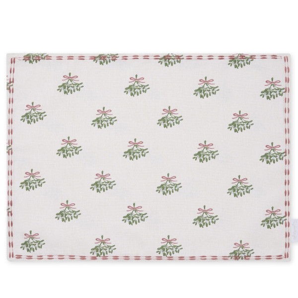 Weihnachtliches Tischset | Mistelzweig | 100 % Baumwolle | von Sophie Allport