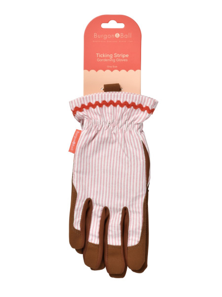Gartenhandschuhe rosa gestreift | Verpackung