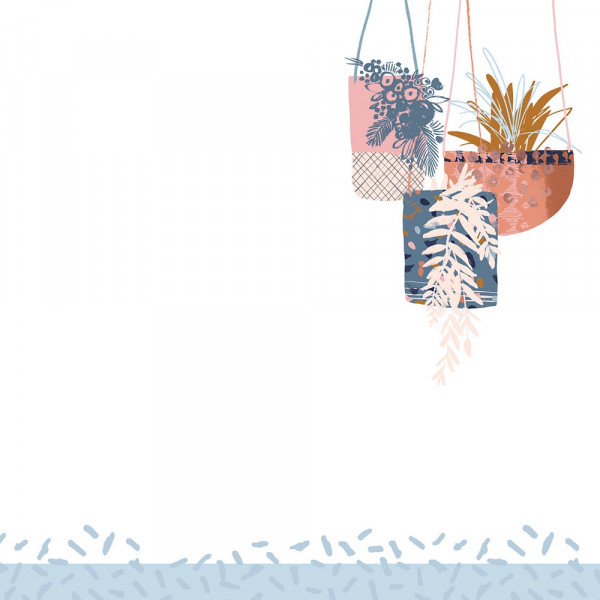 Blatt-Design des Boho-Notizblocks