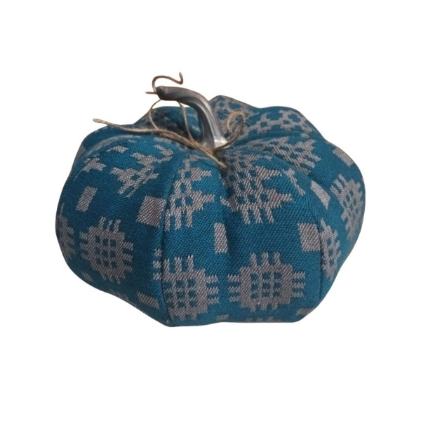 Stoffkürbis | Walisisch - Blaugrün | handgefertigt von Moose & Co. | aus England