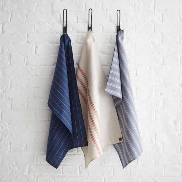 Geschirrtücher 1880 Linen Range - Indigo | Koralle | Grau