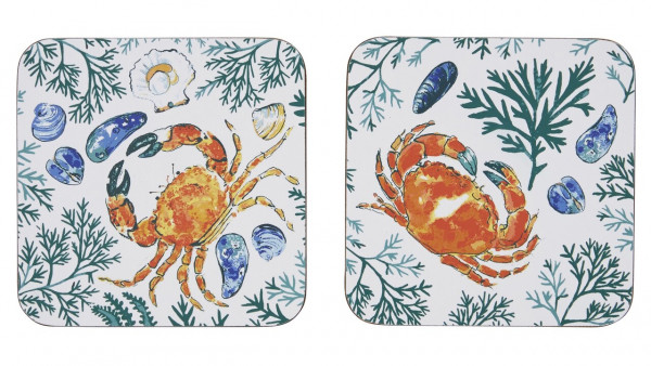 Meeresfrüchte | Untersetzer bestehend aus 4 Stück