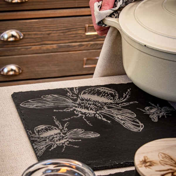 Biene | Topfuntersetzer aus Schiefer