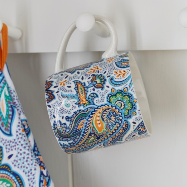 'Italian Paisley' Tasse aus feinstem Bone China Porzellan