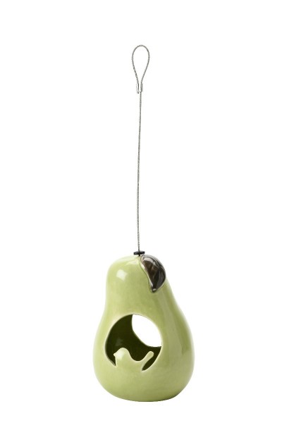 Sophie Conran Vogelfutter Körnerhäuschen aus Keramik, Design Birne