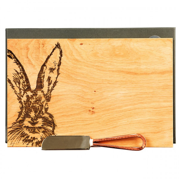 Käsebrett & Käsemesser | Motiv Hase