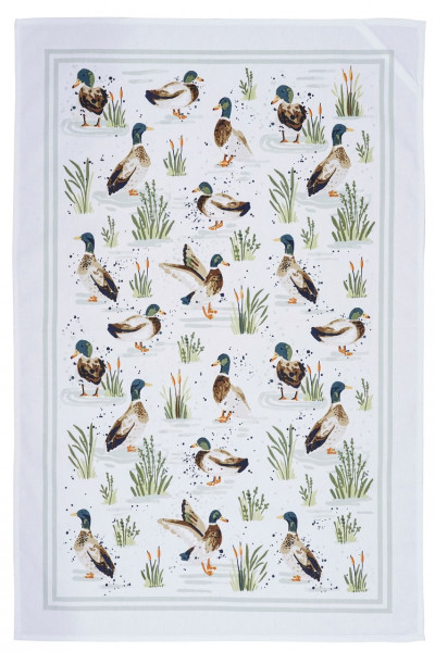 Baumwoll-Geschirrtuch | Farmhouse Ducks