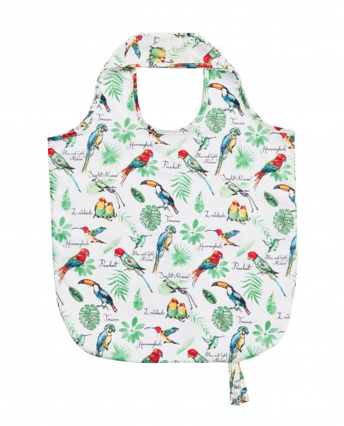Faltbarer Einkaufsbeutel, Design Tropische Vögel