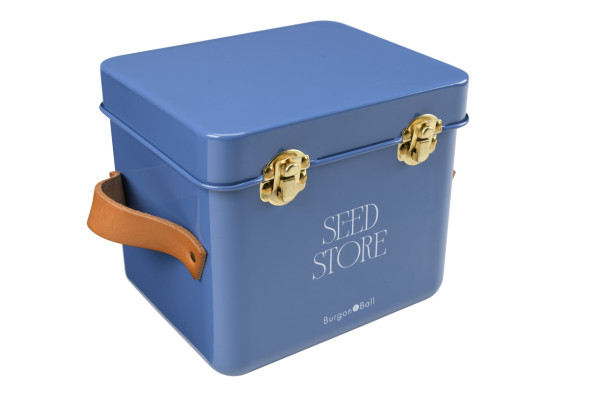 Kleine Samentüten-Box | Cotswold-Blau | von Burgon & Ball | aus England