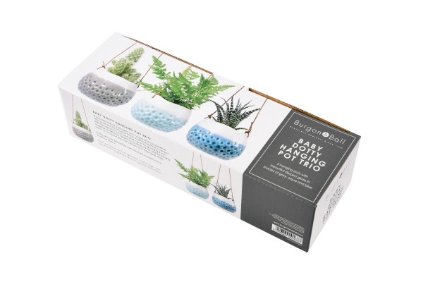 Baby Dotty Hanging Pot Trio