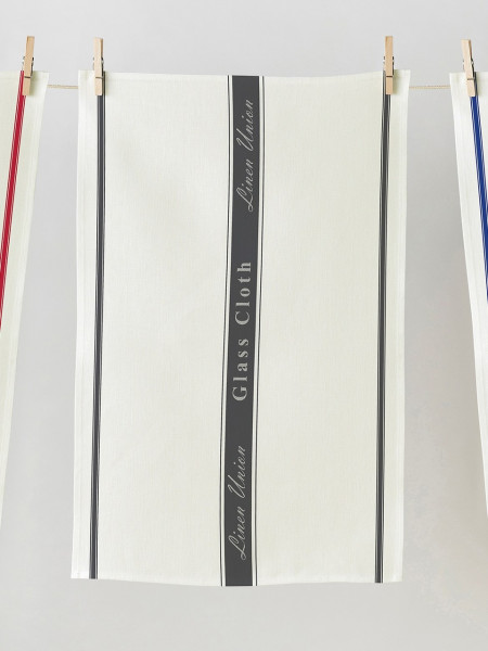 Gläsertuch Linen Union | grau