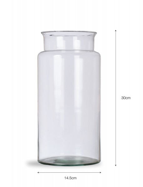 Broadwell Vase mit Maßen