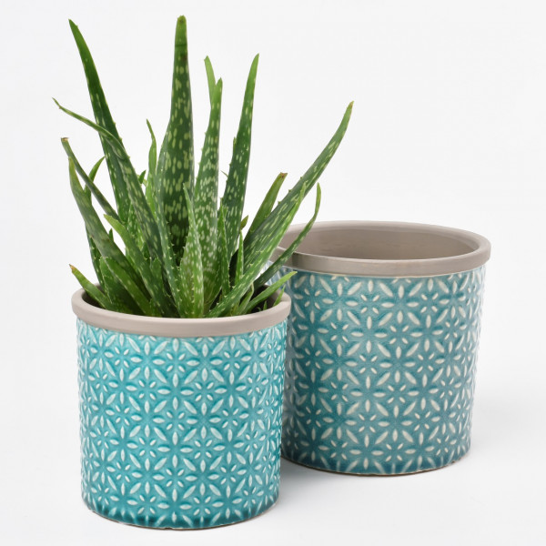 Blumen-Übertöpfe Tuscnay groß + klein