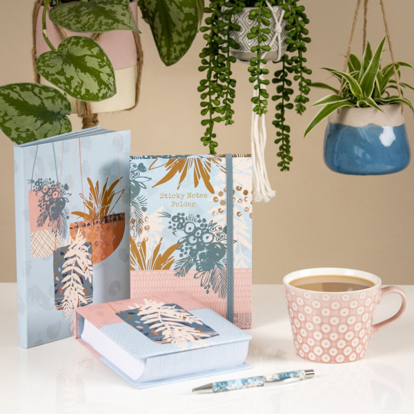 Papiergeschenke aus England | Haftnotizen-Mappe u. Notizblock