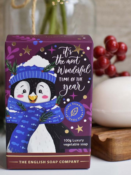 Geschenkseife Weihnachtswesen | Pinguin