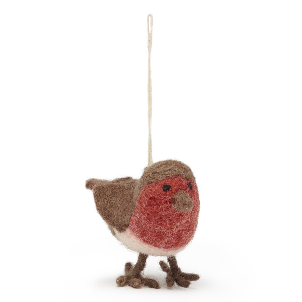 Christbaumschmuck aus Filz | Rotkelchen - Robin | von Sophie Allport | aus England