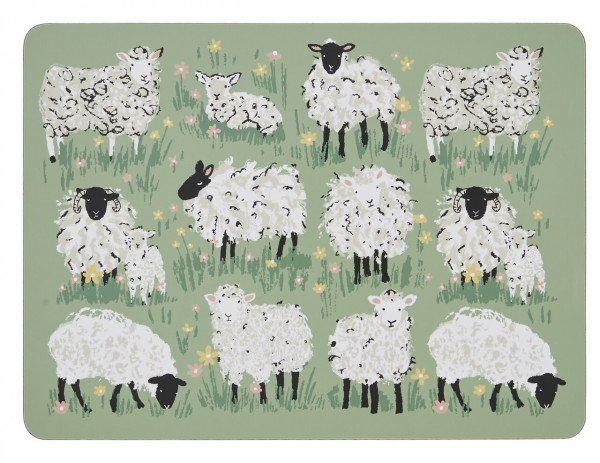 Flauschige Schafe | Platzset bestehend aus 4 Stück
