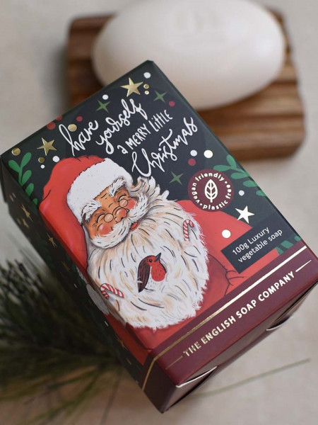 Festliche Seife Weihnachtsmann | "Habt ein frohes Weihnachtsfest!"