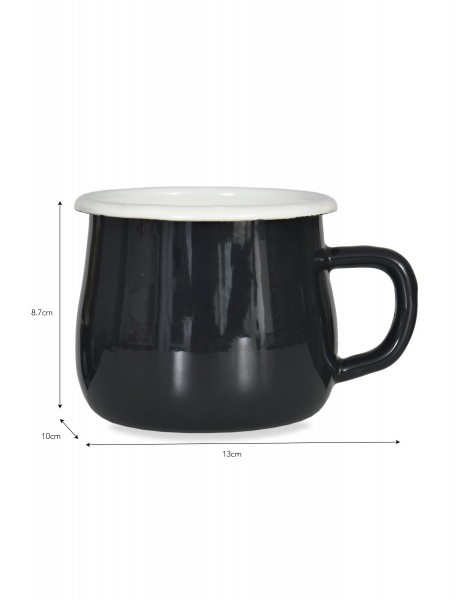 Big rounded Mug in Carbon