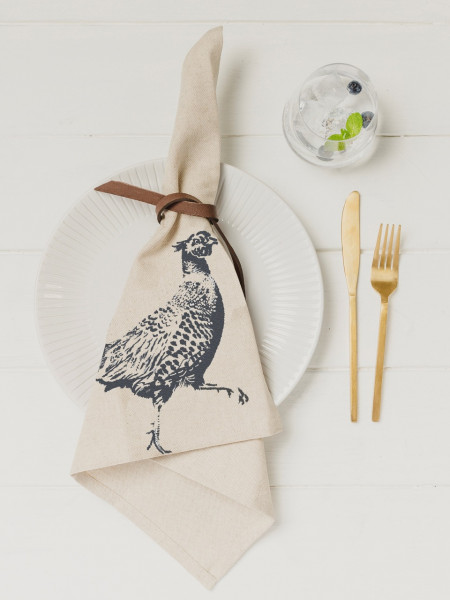 Servietten Fasan | 4er-Set | The Linen Table