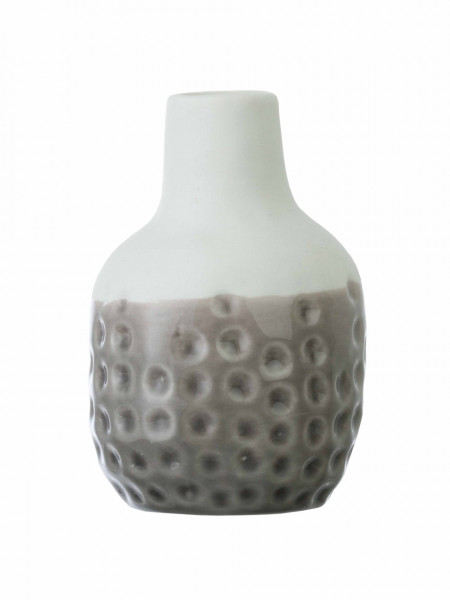 'Dotty' Mini-Vase, grau