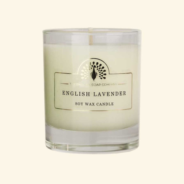 Duftkerze 'Englischer Lavendel' | Reines Sojawachs im Glas