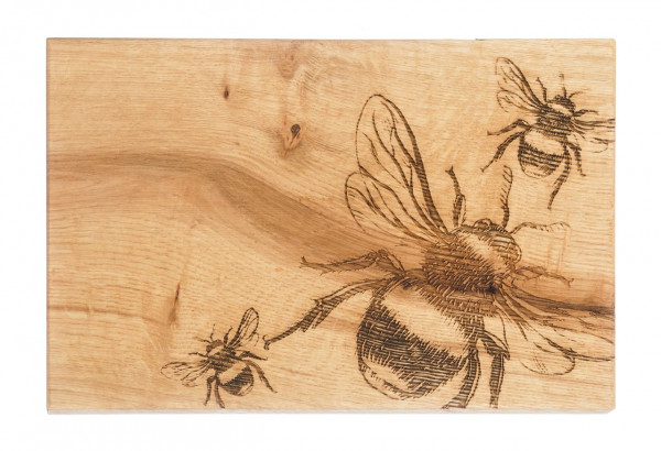 Servier- und Schneidebrett, Motiv Biene