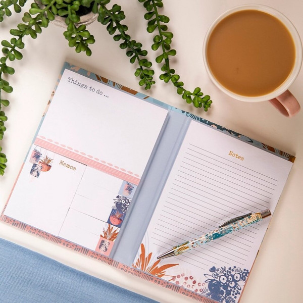 Haftnotizen-Mappe Boho | 7 verschiedene Aufkleber, 1 Notizblock