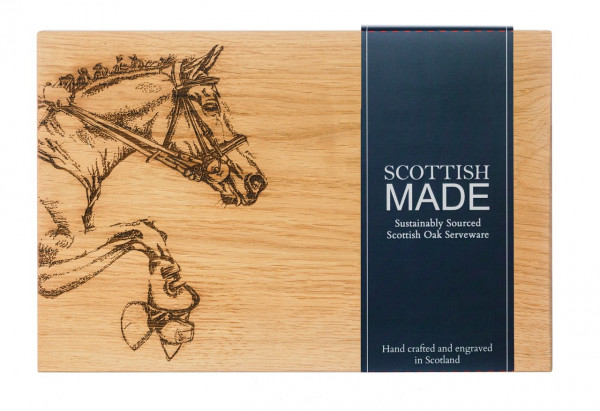 Schneidebrett Motiv Pferd, Scottish Made
