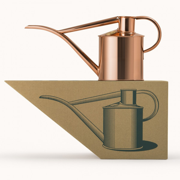 Haws Kupfer-Zimmergießkanne Pot Waterer | 2 Pint | mit Haws-Box