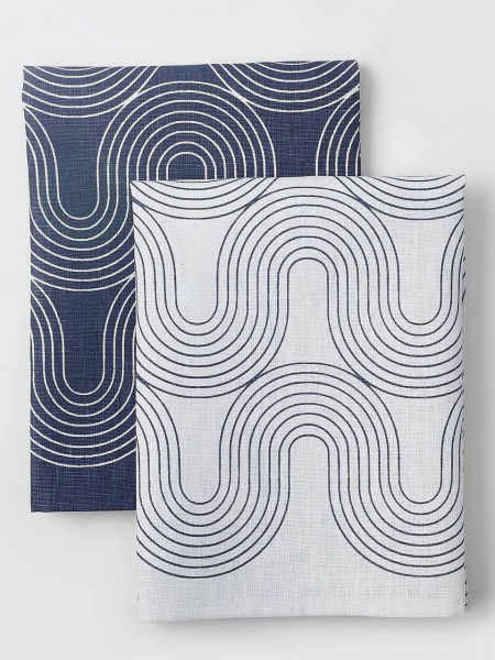 2er-Set Geschirrtücher Wasser & Stein