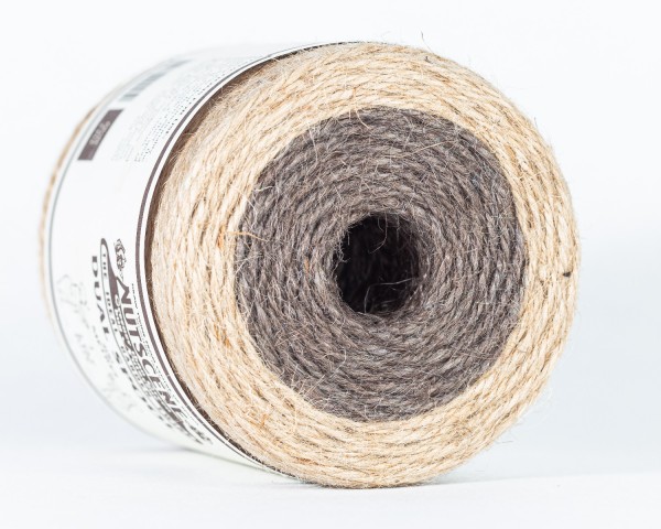 DUO-Jutespule Natur/Braun