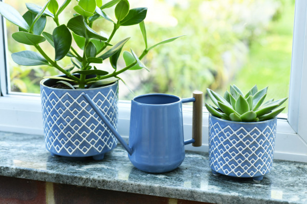 Indoor-Übertöpfe BILBAO BLAU | Zimmergießkanne Blau | von Burgon & Ball