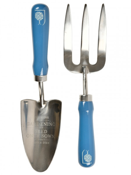 Die Gravur: "The Love of Gardening is a seed once sown, that never dies"