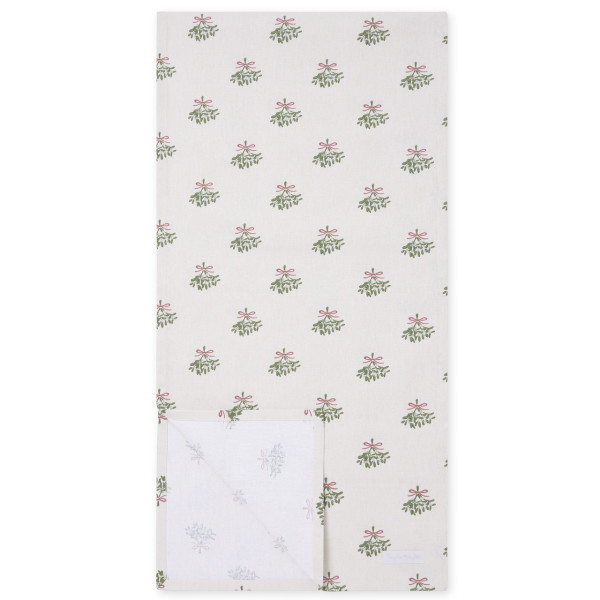 Baumwoll-Tischläufer Mistelzweig | 35 x 280 cm