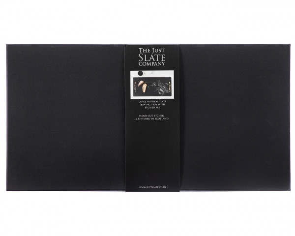 Biene | Serviertablett aus Schiefer, groß | Präsentbox