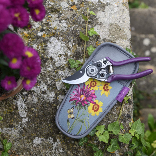 Design Sommeraster | Gartenschere & Holster aus der Dose