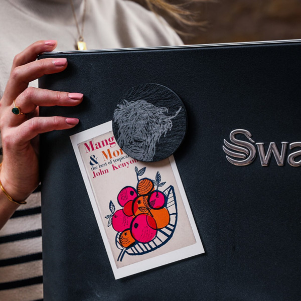 Dekorativer Kühlschrankmagnet aus Schiefer | von Selbrae House, Schottland