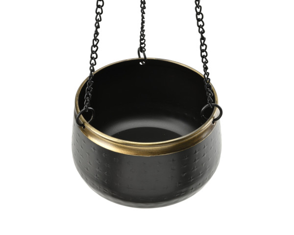 Metall-Hängetopf SAHARA SUNSET - medium | von oben