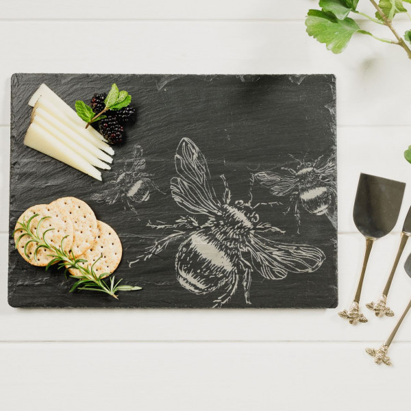 Biene | Käseplatte aus Schiefer