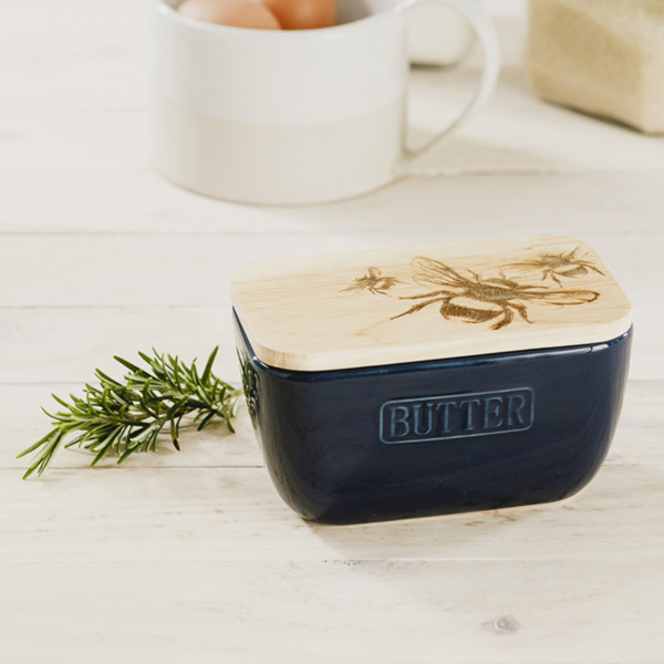 Biene | Butterdose blau | von Selbrae House