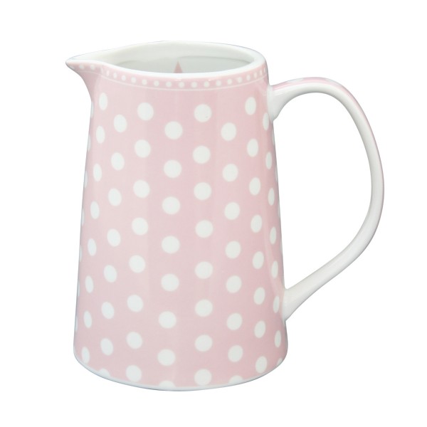 Krasilnikoff Porzellankrug Punkte, rosa