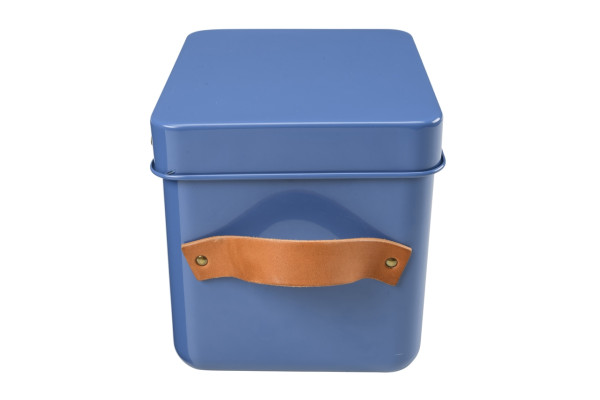 Kleine Samentüten-Box | Cotswold-Blau | von Burgon & Ball | mit Ledergriffen