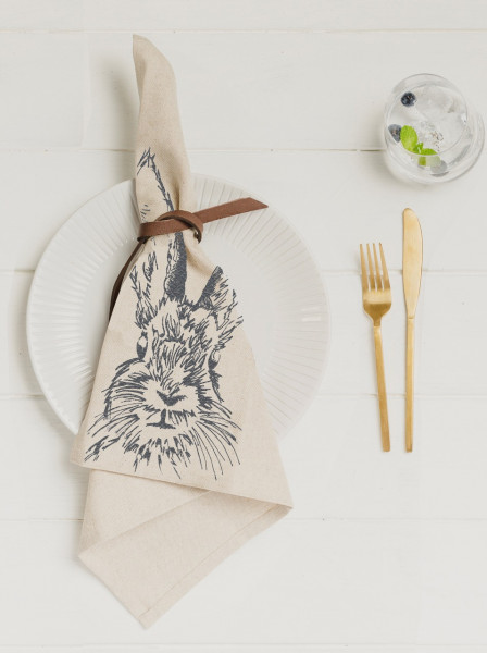 Servietten Hase | 4er-Set | The Linen Table