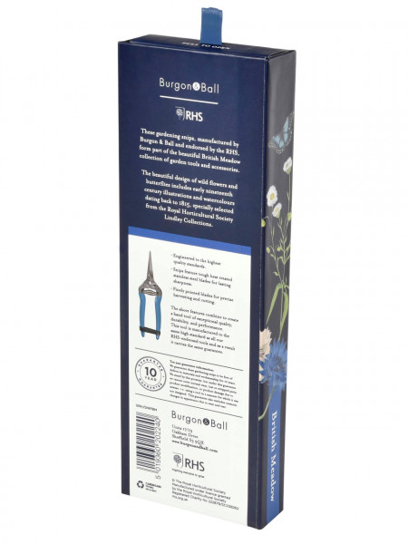 British Meadow, Blumen- u. Ernteschere Präsentbox hinten