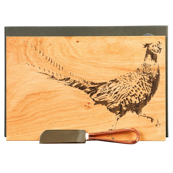 Käsebrett & Käsemesser | Motiv Fasan