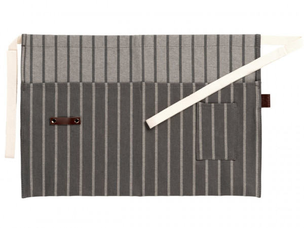 Landhaus-Garten-Halbschürze grau