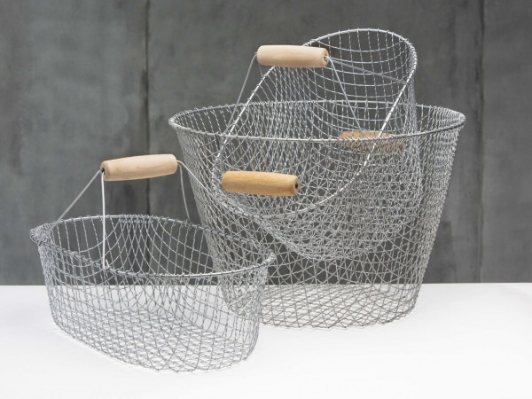 Die Familie der Gartenkörbe | Erntekörbe aus Drahtgeflecht