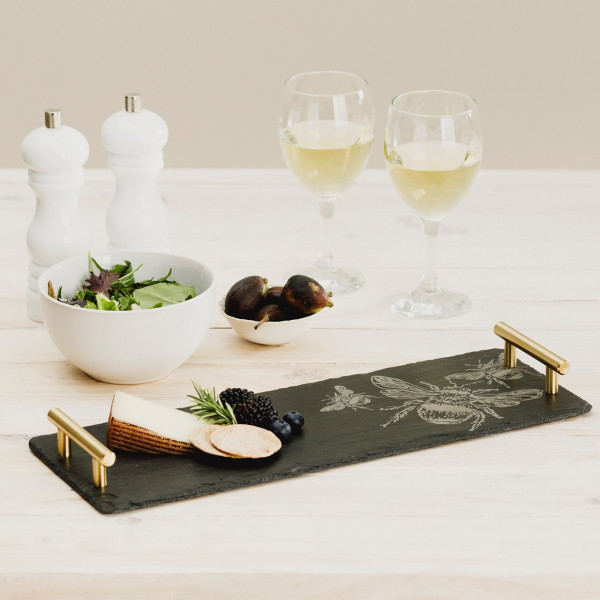 Biene | Serviertablett aus Schiefer, klein