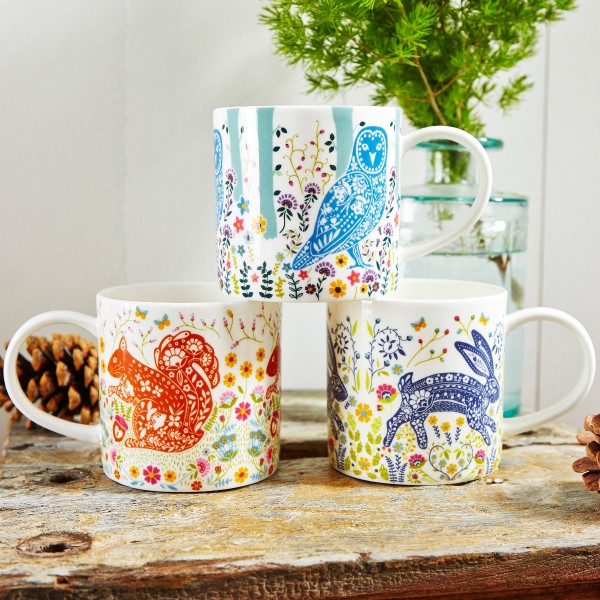 Eule, Eichhörnchen und Hase